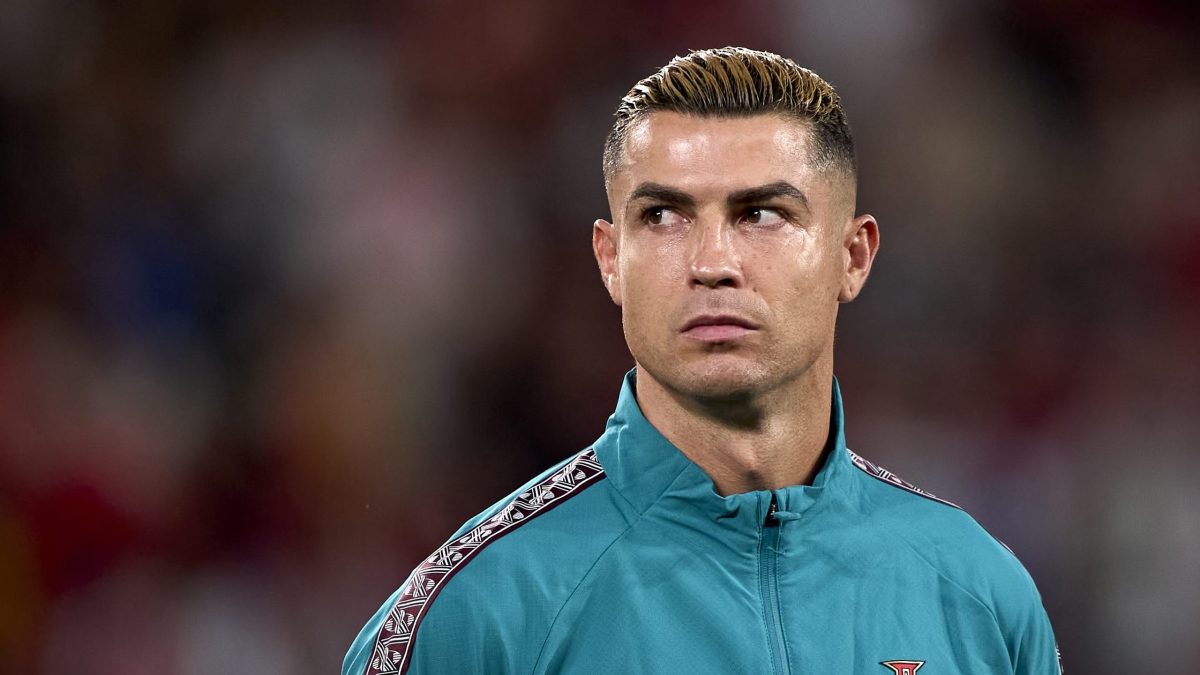 كريستيانو رونالدو بقميص منتخب البرتغال خلال مباراة دولية