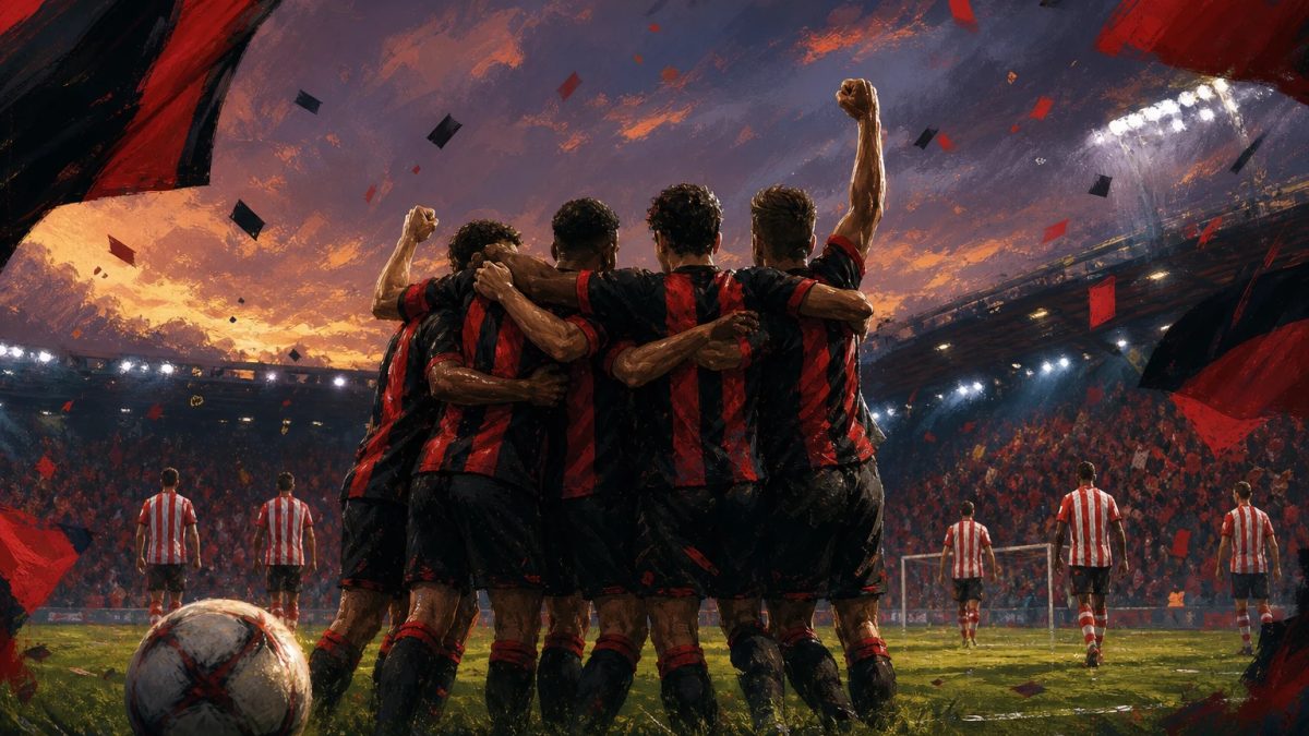 رسم توضيحي لكرة القدم يرافق خبر: بورنموث يهزم سندرلاند 2-0 ويحقق أول فوز له في الدوري الإنجليزي هذا الموسم