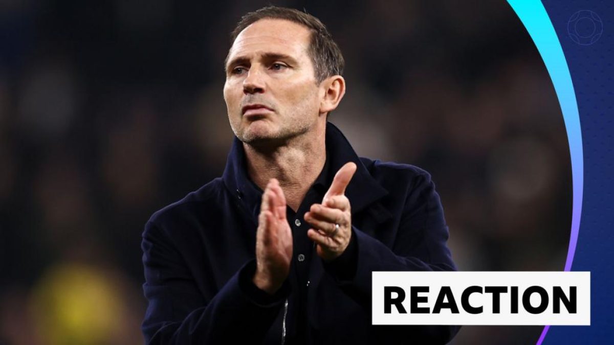 Frank Lampard watching Coventry City from the touchline during a Premier League match against Tottenham Hotspur