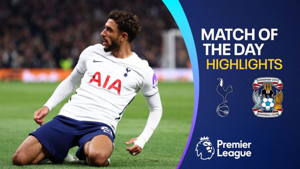 Omar Marmoush celebrates after scoring for Tottenham Hotspur against Coventry City