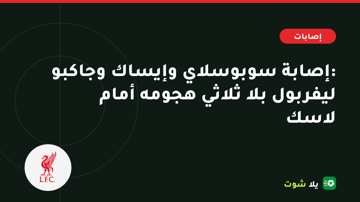 غلاف مرسوم يظهر لاعبي ليفربول سوبوسلاي وإيساك وجاكبو في غرفة العلاج قبل مباراة في دوري أبطال أوروبا
