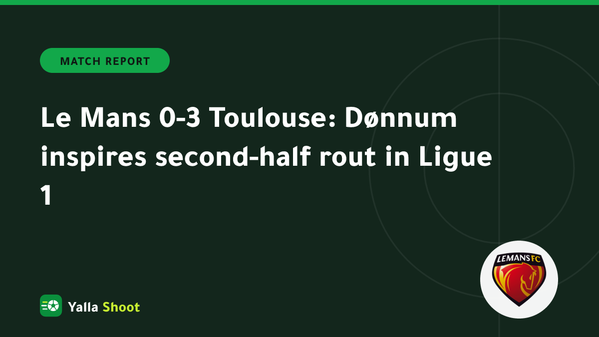 Illustrated cover of Toulouse players celebrating a goal against Le Mans at the MMArena in Ligue 1
