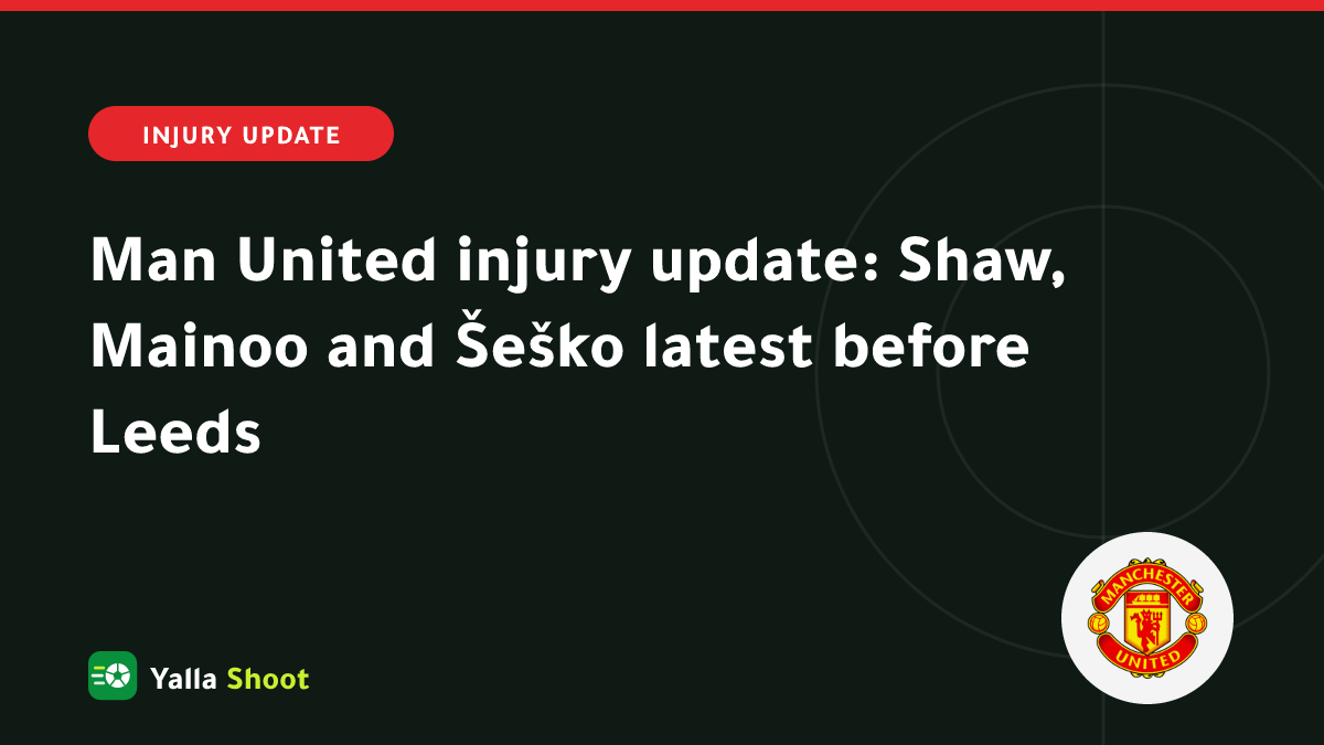 Illustrated cover of Manchester United players in red kit with physios at the training ground, showing the injury list