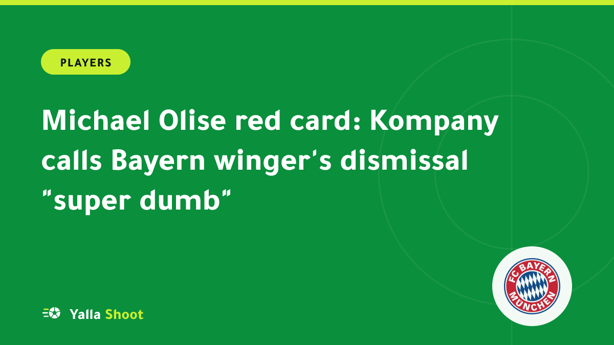 Illustrated cover of a referee showing a red card to a Bayern Munich winger during a Champions League match