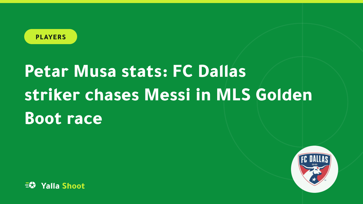 Illustrated cover of a FC Dallas striker celebrating a goal with an MLS scoring chart in the background